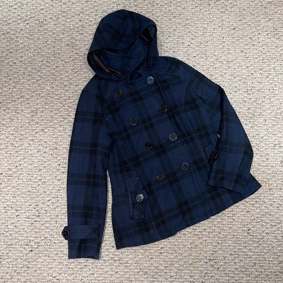 ECLIPSE plaid blue coat - Picture 2 of 6